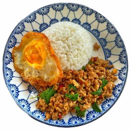 ข้าวกะเพราไก่สับ