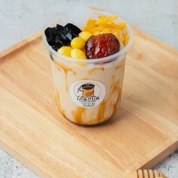 น้ำเต้าหู้เย็นทรงเครื่อง (ใส่แก้ว)