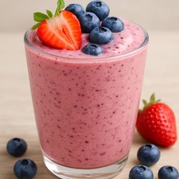 Strawberry blueberry yogurt