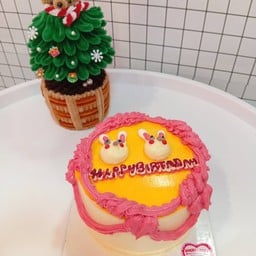 เค้กครีมเนยสดกระต่ายคู่ซี้ขนาดครึ่งปอนด์