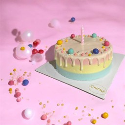 6'pastel cake Butter vanilla