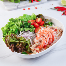 Kelp Noodle with Shrimp Spicy Salad (ยำเส้นแก้วกุ้ง)