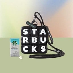 Metallic Pouch Bag-Black Color with Classic Mints