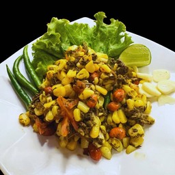 ပြောင်းဖူးလက်ဖက်  CORN & TEA LEAVES SALAD