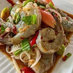 ตำเส้นเล็กกุ้งสด