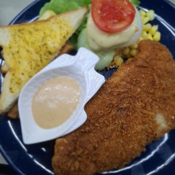 crispy fish Dollyข้าวหน้าปลาทอดซอสครีม