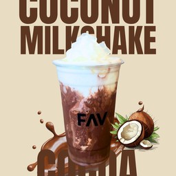 Coconut milkshake cocoa
