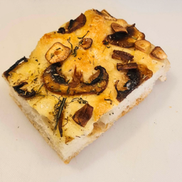 Mushroom Garlic Focaccia