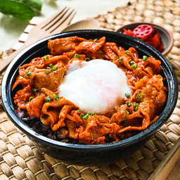 Kimchi Pork Riceberry (ข้าวไรซ์เบอร์รี่หน้าหมูผัดกิมจิ)
