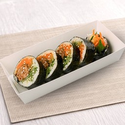 คิมบับหมูซอสเผ็ดเกาหลี (5 ชิ้น)