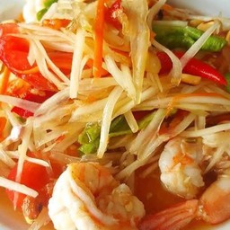 ตำกุ้งสุก