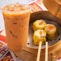 ขนมจีบ+ ชาไทยเย็น