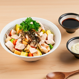 Sous Vide Chicken Breast Poke Bowl  (อกไก่ชูวี่โปเกโบวล์)