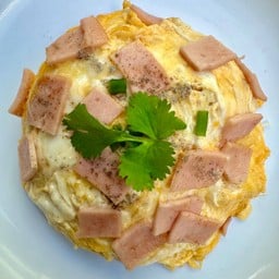 ข้าวไข่ข้นหน้าแฮม