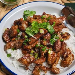 หมูผัดน้ำมันหอย