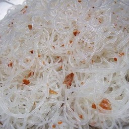 วุ้นเส้นลวกคลึกกระเทียมเจียว