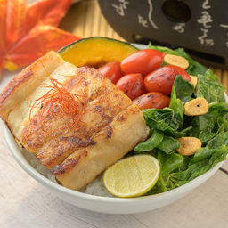 Miso Glazed Sea Bass Riceberry (ข้าวไรซ์เบอร์รี่ปลากะพงย่างมิโสะ)