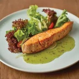 สเต็กแซลมอนยำ