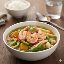 แกงเลียงกุ้งสด