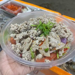 ยำวุ้นเส้นหมูสับ+หมูยอ