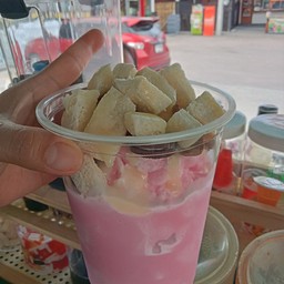 ปังเย็นนมชมพู