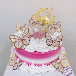 เค้กมินิมอล ผีเสื้อ