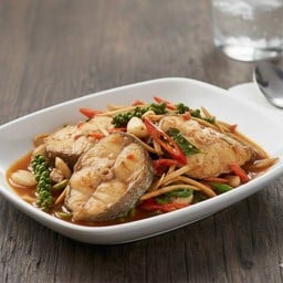 ผัดฉ่าปลากะพง