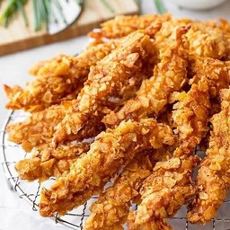 ไก่กรอบ + ซอสชีสโต๊ะ