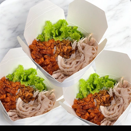 หมี่ไก่ฉีก 3 กล่อง!!