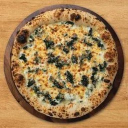 พิซซ่าไวท์ซอสผักโขม