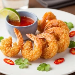 กุ้งชุปแป้งทอด