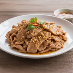 หมูผัดซอสกระเทียม