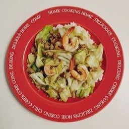 [ใส่ถุง] สองสหายผัดกะหล่ำปลี+ข้าวหอมมะลิ