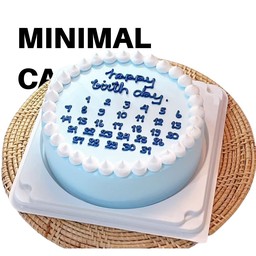 เค้กมินิมอลขนาด1ปอนด์  ปฏิทินฟ้า /11