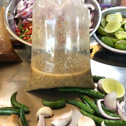 น้ำพริกปลาทู สูตรทางร้าน เพิ่มมะนาว พริก