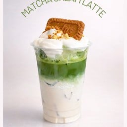 มัจฉะ ครีม ลาเต้ (เมนูนี้แยกน้ำแข็งไม่ได้นะคะ)