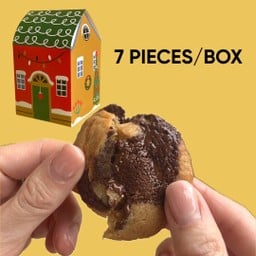 Soft baked dark chocolate cookies