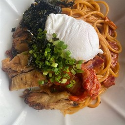 สปาเก็ตตี้ไก่ทอดกิมจิ