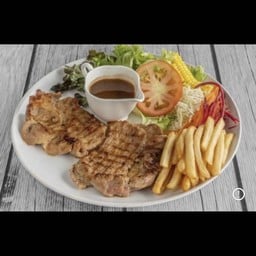 สเต๊กสันคอหมู