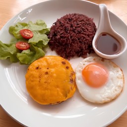 🍖 โฮมเมดแฮมเบิร์กหมู Homemade Pork Hamburg