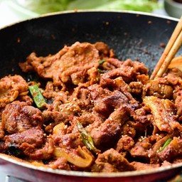 หมูผัดซอส + ข้าว