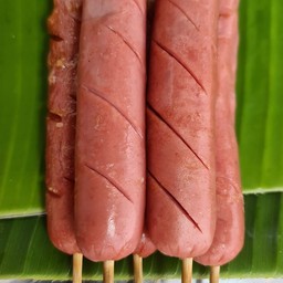 หมึกย่าง ลูกชิ้นย่าง ไส้กรอกย่าง อาหารตามสั่ง ซุ้มการเวก หมู่บ้านพระปิ่น5 แปลงลุงเริ่ม