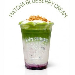 มัทฉะ บลูเบอร์รี่ ครีม(เมนูนี้แยกน้ำแข็งไม่ได้)