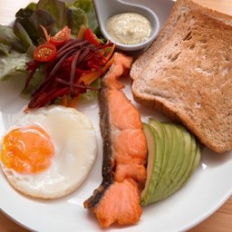 🥑 แซลมอน + อะโวคาโด