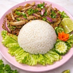 [อร่อยซ่ากับโค้ก] ข้าวไก่แซ่บซี้ดๆๆ +  โค้ก ออริจินัล (กระป๋อง)