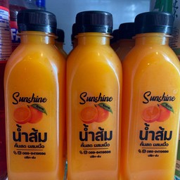 น้ำส้มสดผสมเนื้อส้ม
