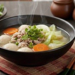 แกงจืดผักกาดขาวเต้าหู้หมูสับ