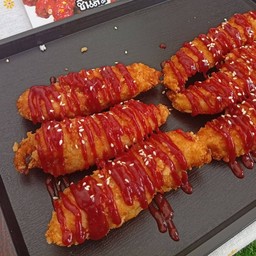 ไก่ทอดราดซอสเกาหลี