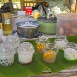 บัวลอยไข่หวานมะพร้าวอ่อน..ครองแครงมะพร้าวอ่อน ซุ้มบัวลอยไข่หวานมะพร้าวอ่อน(บ้านหลังเขียวขายไก่)