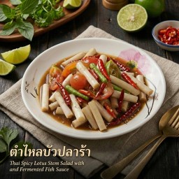 ตำไหลบัวปลาร้า